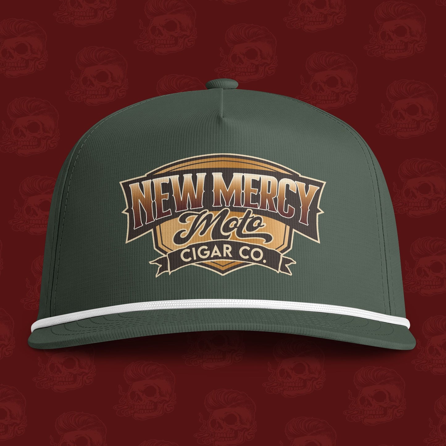 New Mercy Moto Cigar Co. Rope-Trim Snapback Hat