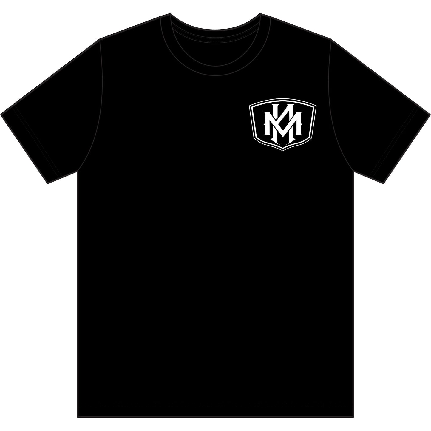 New Mercy Moto Cigars Heritage Tee — Harley & Cigar Logo Crew Shirt