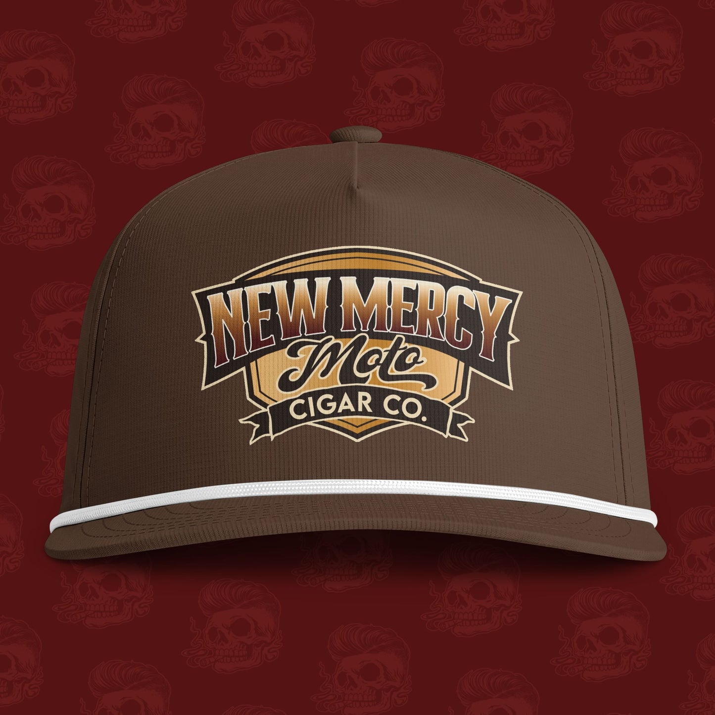 New Mercy Moto Cigar Co. Rope-Trim Snapback Hat