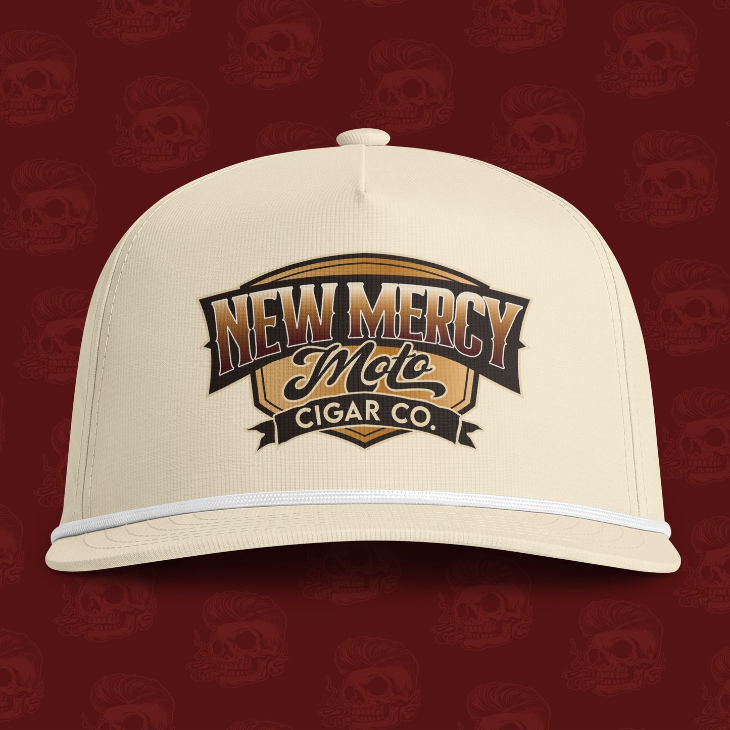 New Mercy Moto Cigar Co. Rope-Trim Snapback Hat