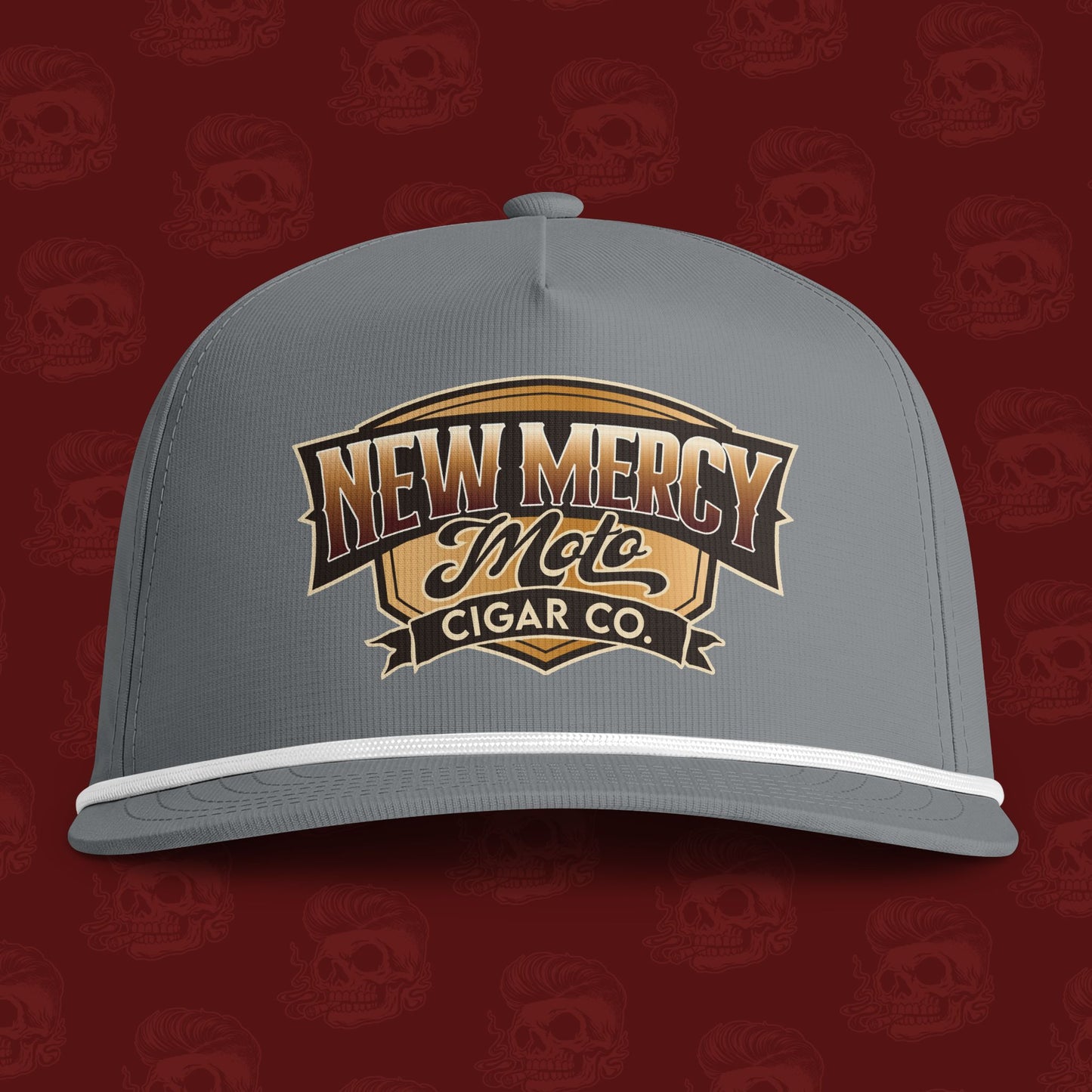 New Mercy Moto Cigar Co. Rope-Trim Snapback Hat