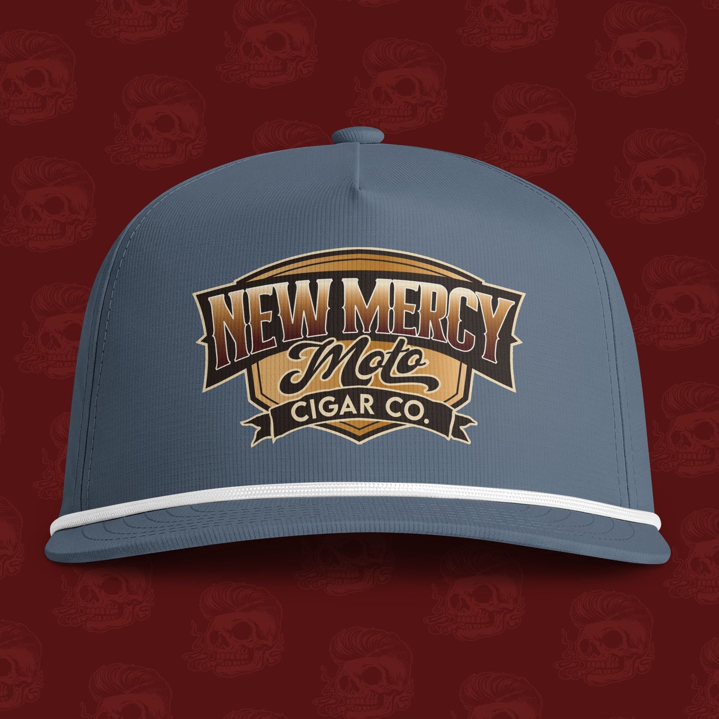 New Mercy Moto Cigar Co. Rope-Trim Snapback Hat