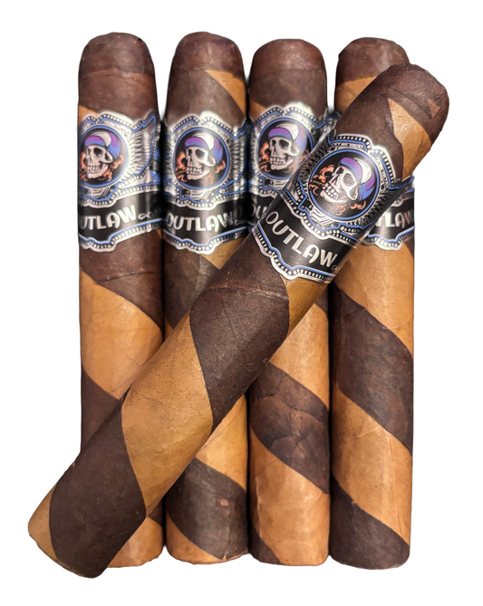 Dual Wrapper/Barber Pole Robusto-Premium Cigar